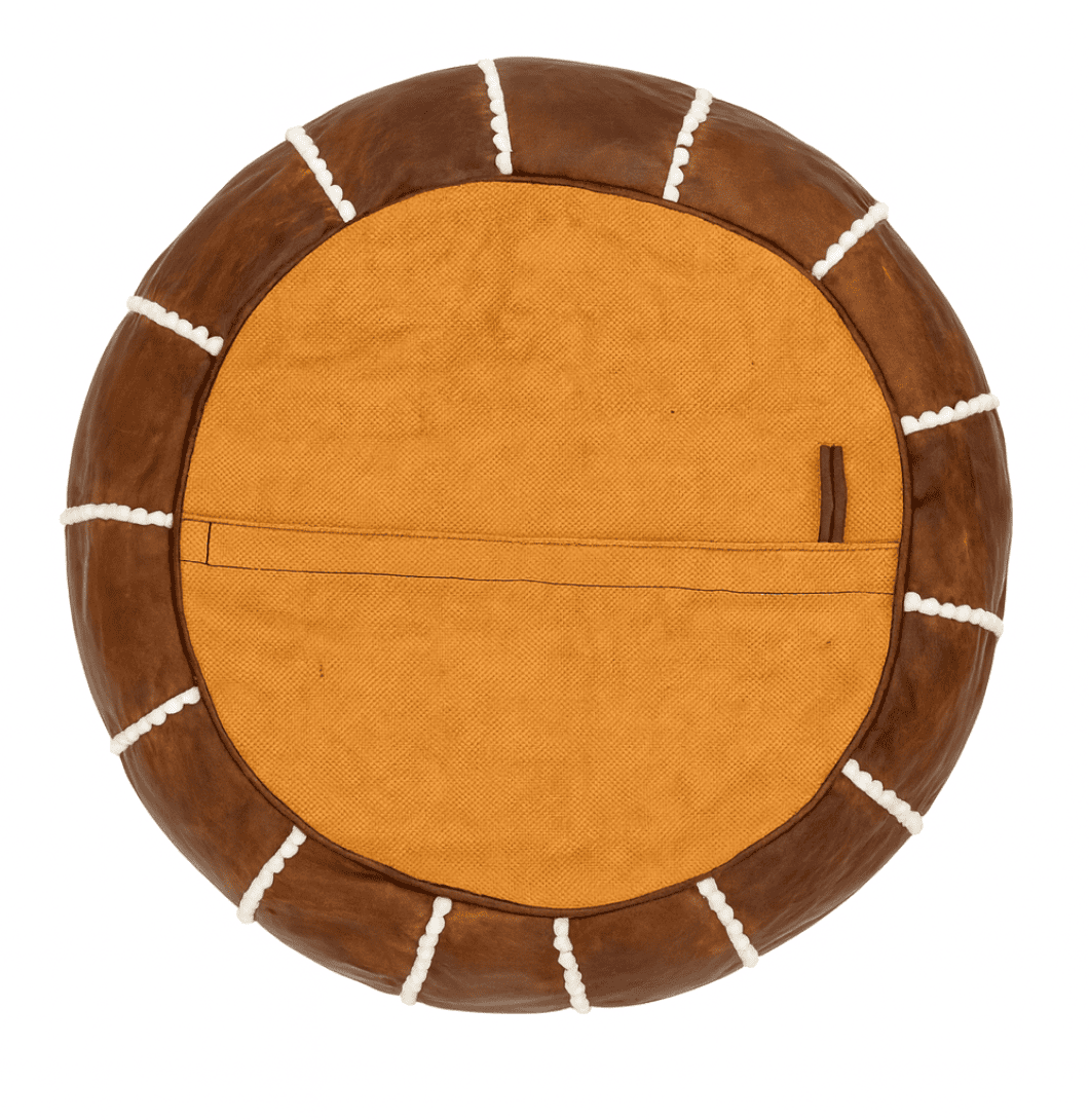 Moroccan pouf bottom unstuffed pouf, place to fill the pouf