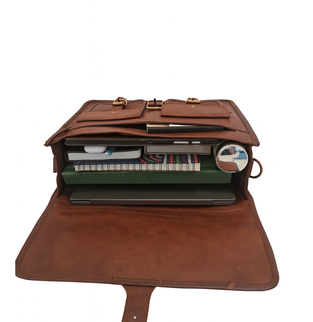 leather messenger bag