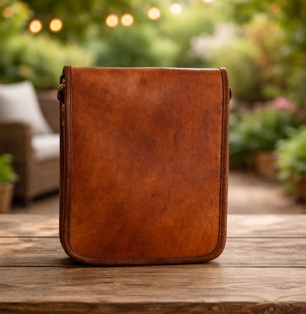 Buy Handmade Leather Crossbody Bag for Men & Women online 
