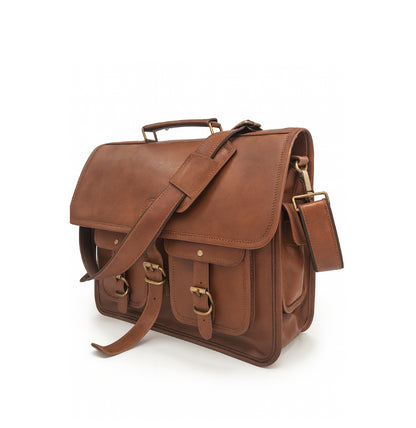 Buy Vintage Leather Laptop Bag Online in US | India | Twara