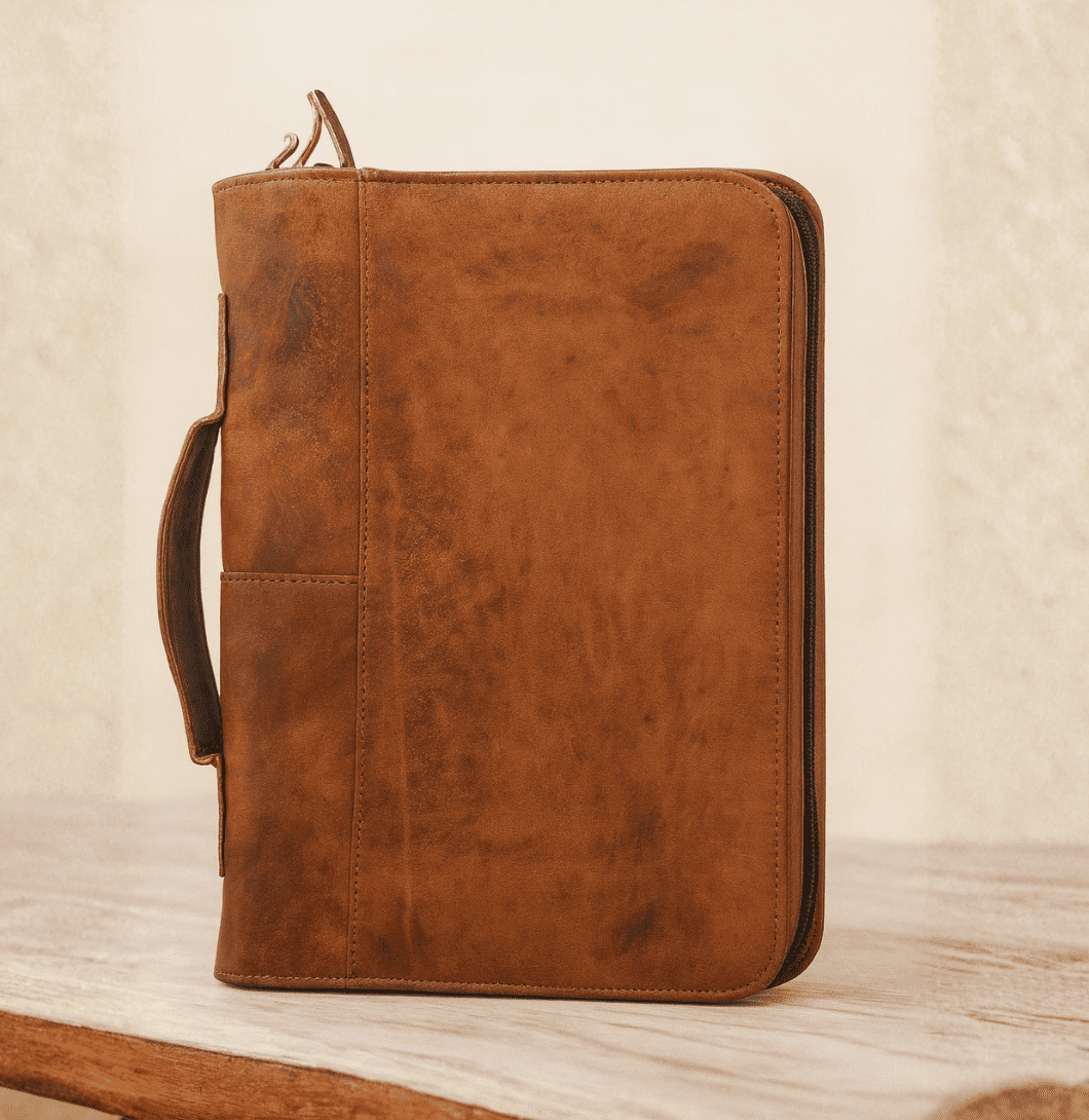 Buy Leather Bible Cover – Handcrafted by Twara, cover for bible, perfect cover for bible 