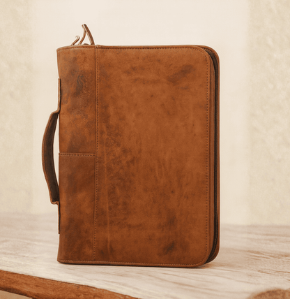 Buy Leather Bible Cover – Handcrafted by Twara, cover for bible, perfect cover for bible 