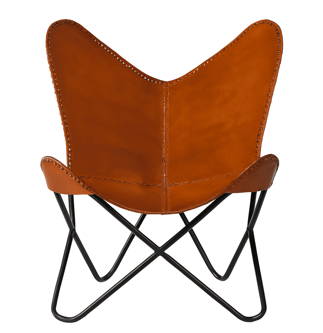Buy Vintage Leather Butterfly Chair for Home & Lounge | Twara