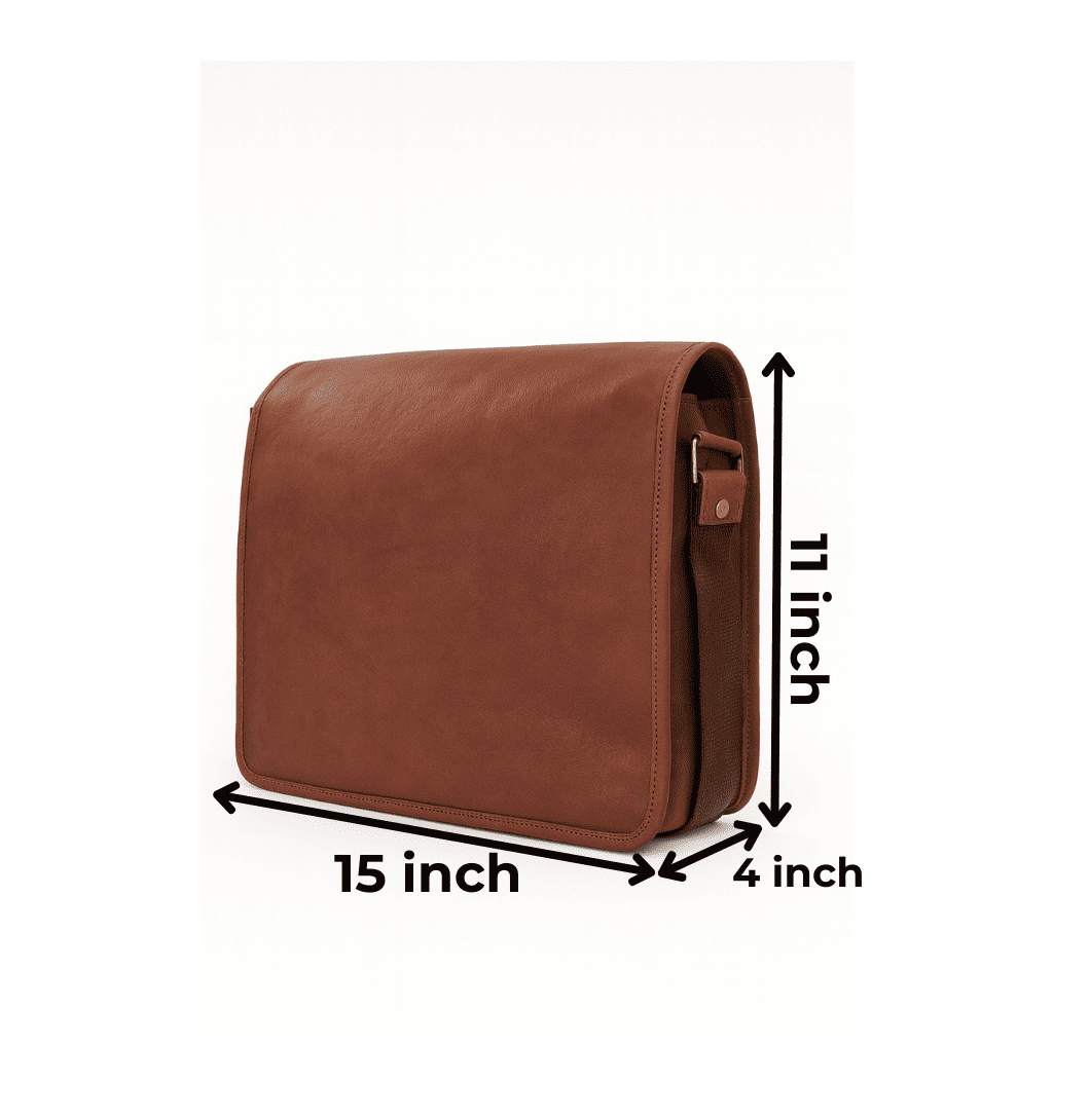 Buy Leather Office Messenger Bag for Laptop | Twara 
