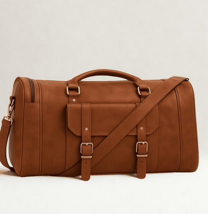 Buy Leather Travel & Shoe Duffle Bag in US India – Twara