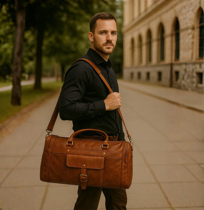 Shop Leather Duffle Bag for Gym Online | Twara
