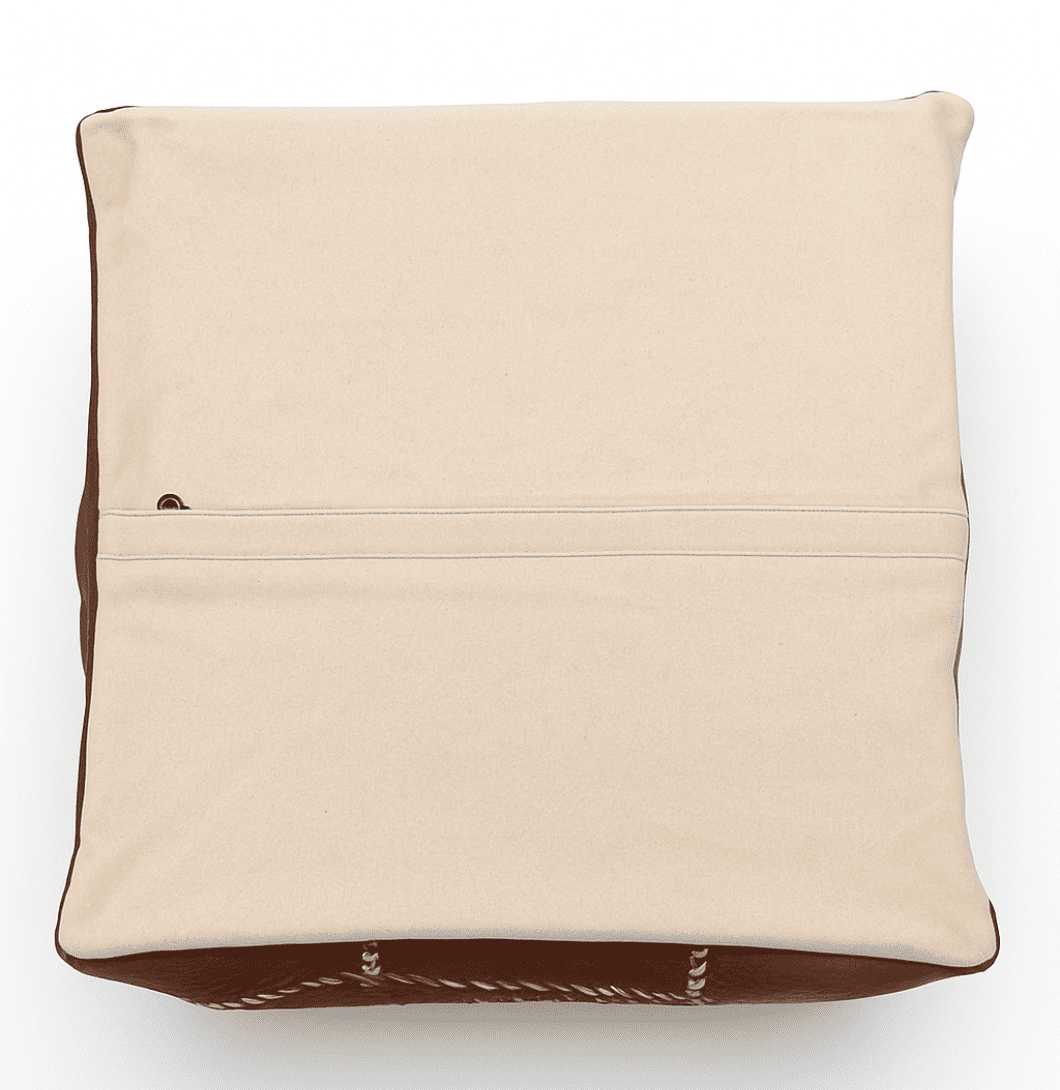 Ottoman brown border on a white background