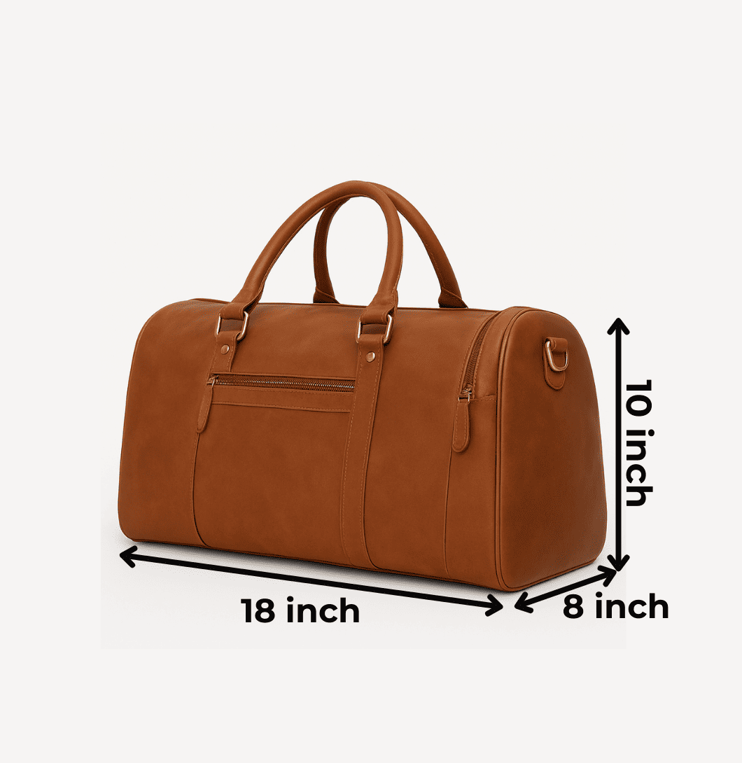 Buy Leather Travel & Shoe Duffle Bag in US India – Twara