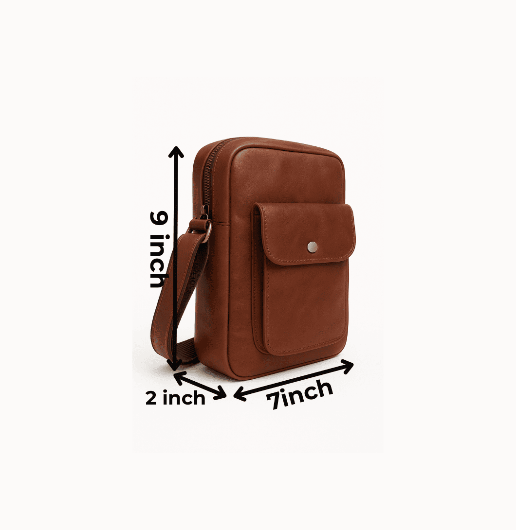 Buy Handmade Leather Sling Bag at Best Price in USA | India | Twara 