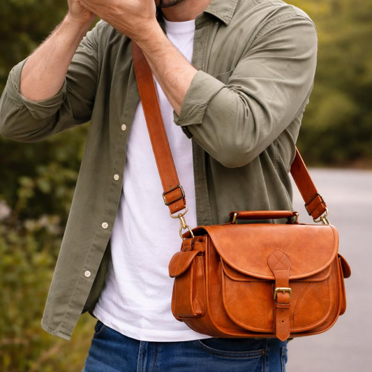 Leather Camera Bag