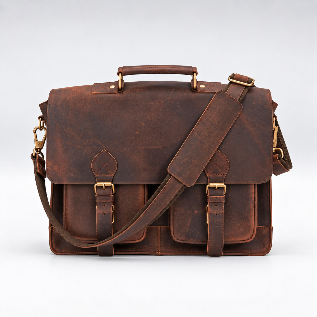 Buffalo Leather Satchel