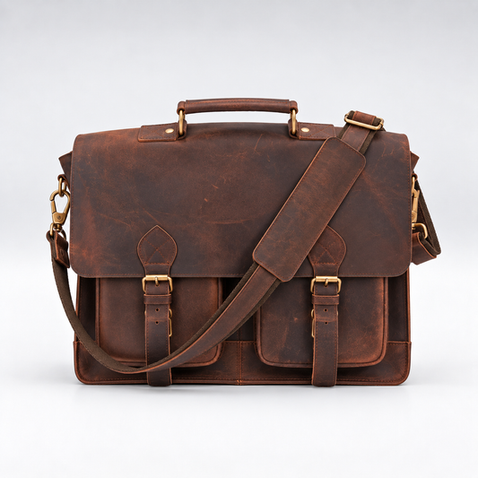 Buffalo Leather Satchel