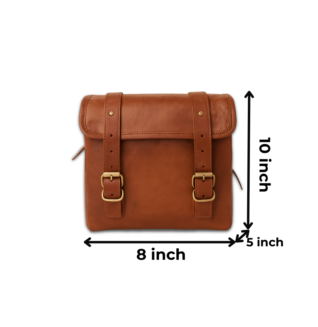 Shop Bike Messenger Leather Bag Online at Best Price