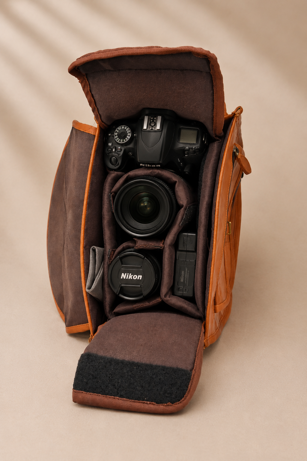 Leather camera Bag