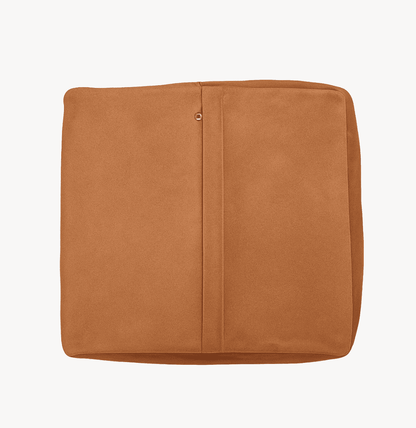 Buy 16 Inch Designer Leather Pouf Online | Handcrafted Luxury Seating