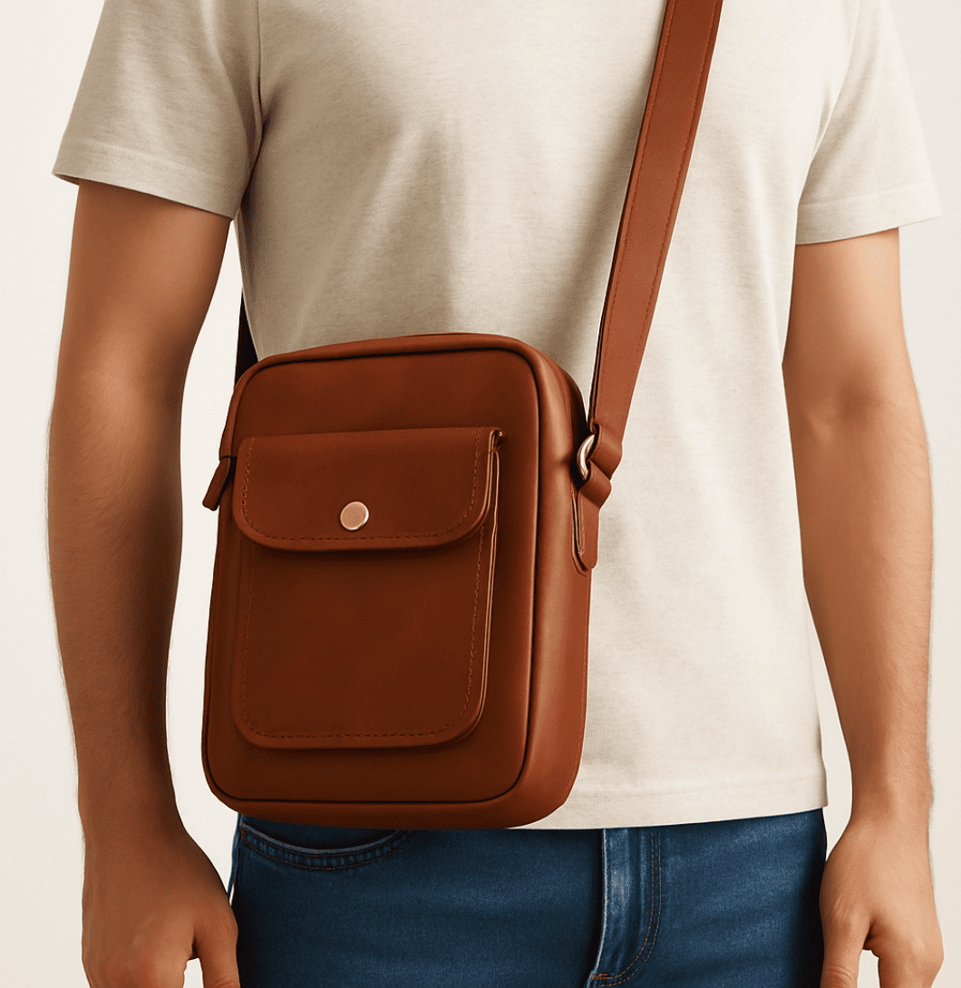 Buy Handmade Leather Sling Bag at Best Price in USA | India | Twara 